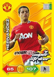 Sticker Javier Hernandez - Manchester United 2011-2012. Adrenalyn Xl - Panini