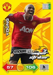Sticker Ashley Young - Manchester United 2011-2012. Adrenalyn Xl n. 120 - Panini