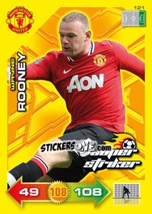 Sticker Wayne Rooney - Manchester United 2011-2012. Adrenalyn Xl n. 121 - Panini