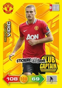 Sticker Nemanja Vidic - Manchester United 2011-2012. Adrenalyn Xl n. 122 - Panini