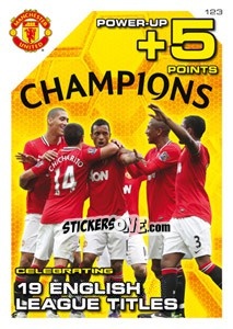 Sticker Champions - Manchester United 2011-2012. Adrenalyn Xl - Panini