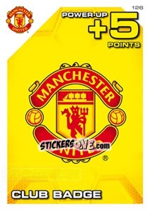 Sticker Club Badge - Manchester United 2011-2012. Adrenalyn Xl n. 126 - Panini