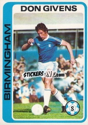 Sticker Don Givens - Footballers 1979-1980
 n. 62 - Topps