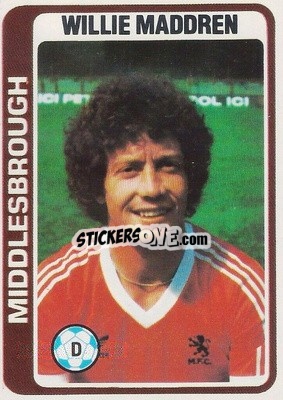 Sticker Willie Maddren - Footballers 1979-1980
 n. 187 - Topps