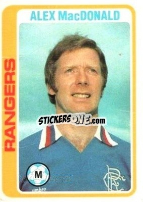 Sticker Alex MacDonald - Scottish Footballers 1979-1980
 - Topps