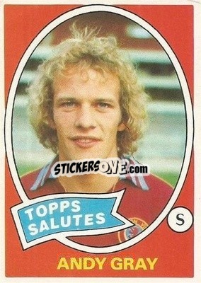 Sticker Andy Gray - Scottish Footballers 1979-1980
 - Topps