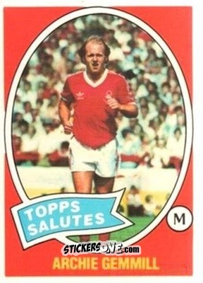 Sticker Archie Gemmill - Scottish Footballers 1979-1980
 n. 111 - Topps