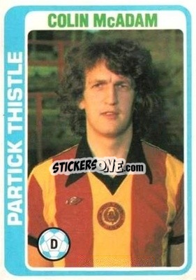 Sticker Colin McAdam - Scottish Footballers 1979-1980
 - Topps