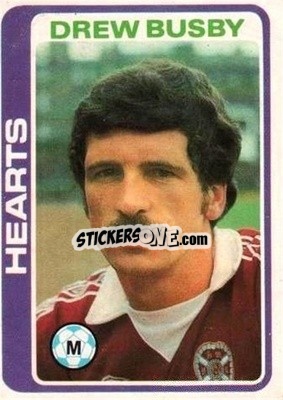 Sticker Drew Busby - Scottish Footballers 1979-1980
 - Topps
