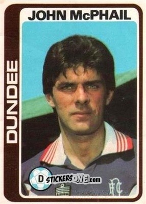 Sticker John McPhail - Scottish Footballers 1979-1980
 n. 62 - Topps