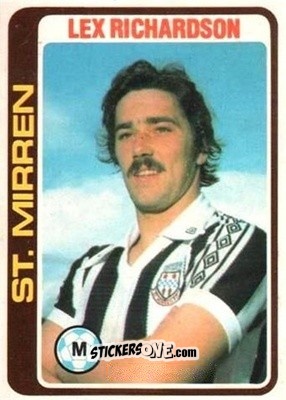 Sticker Lex Richardson - Scottish Footballers 1979-1980
 n. 93 - Topps