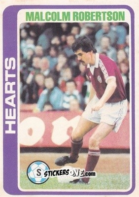 Cromo Malcolm Robertson - Scottish Footballers 1979-1980
 - Topps