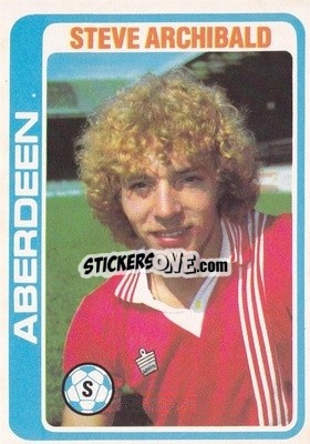 Cromo Steve Archibald - Scottish Footballers 1979-1980
 - Topps