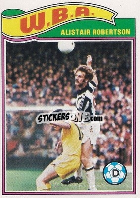 Cromo Alistair Robertson - Footballers 1978-1979
 - Topps