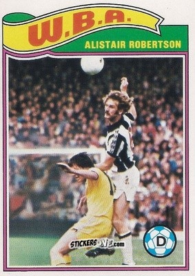 Sticker Alistair Robertson - Footballers 1978-1979
 - Topps