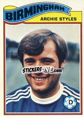 Cromo Archie Styles - Footballers 1978-1979
 - Topps