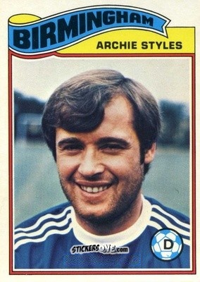 Sticker Archie Styles - Footballers 1978-1979
 n. 221 - Topps