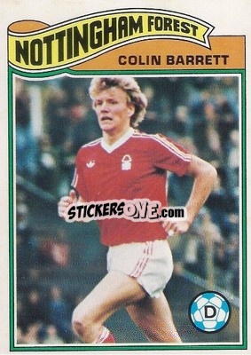 Sticker Colin Barrett - Footballers 1978-1979
 - Topps