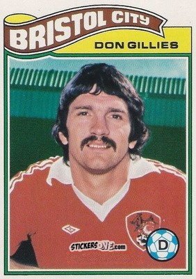 Sticker Don Gillies - Footballers 1978-1979
 - Topps