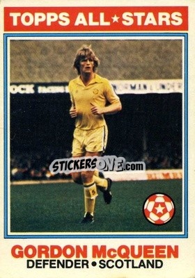 Sticker Gordon McQueen 