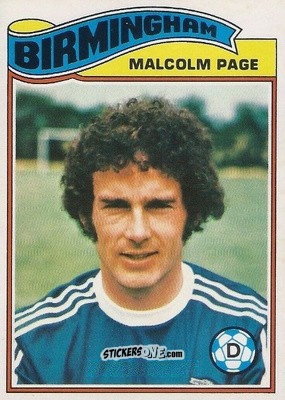 Cromo Malcolm Page