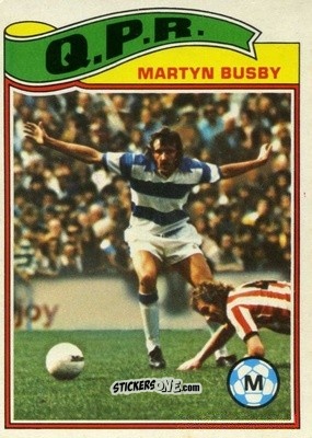 Cromo Martyn Busby - Footballers 1978-1979
 n. 114 - Topps