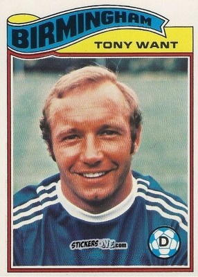 Sticker Tony Want - Footballers 1978-1979
 n. 26 - Topps