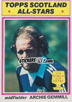Sticker Archie Gemmill - Scottish Footballers 1978-1979
 n. 116 - Topps