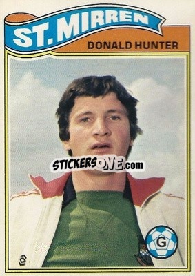 Sticker Donald Hunter - Scottish Footballers 1978-1979
 - Topps
