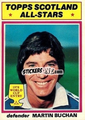 Sticker Martin Buchan - Scottish Footballers 1978-1979
 - Topps