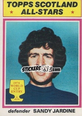 Sticker Sandy Jardine - Scottish Footballers 1978-1979
 - Topps