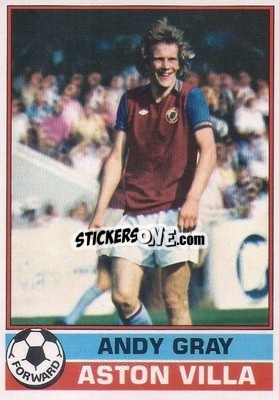 Cromo Andy Gray - Footballers 1977-1978
 n. 160 - Topps