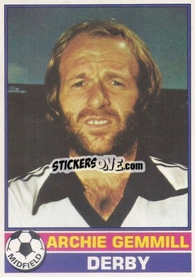 Sticker Archie Gemmill - Footballers 1977-1978
 n. 315 - Topps