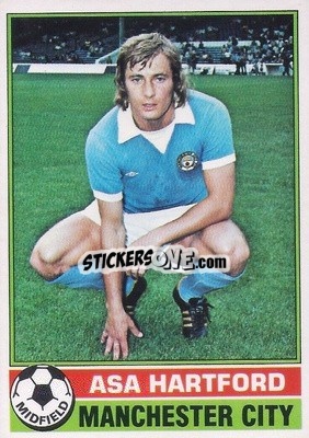 Sticker Asa Hartford - Footballers 1977-1978
 n. 65 - Topps