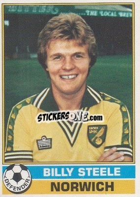 Sticker Billy Steele - Footballers 1977-1978
 - Topps