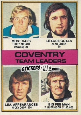 Cromo Coventry Team Leaders - Footballers 1977-1978
 n. 106 - Topps