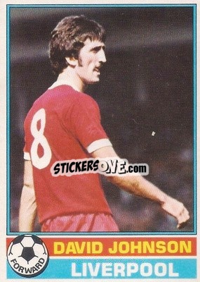 Sticker David Johnson - Footballers 1977-1978
 - Topps