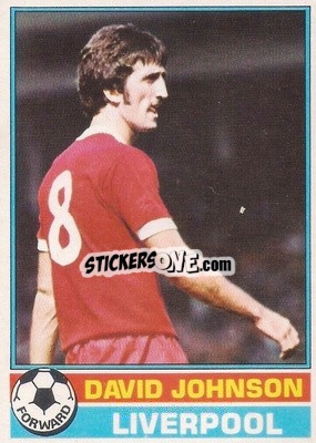 Sticker David Johnson - Footballers 1977-1978
 n. 11 - Topps