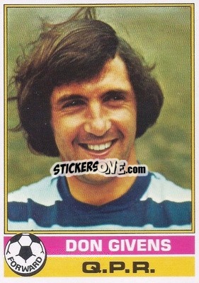Sticker Don Givens - Footballers 1977-1978
 n. 231 - Topps