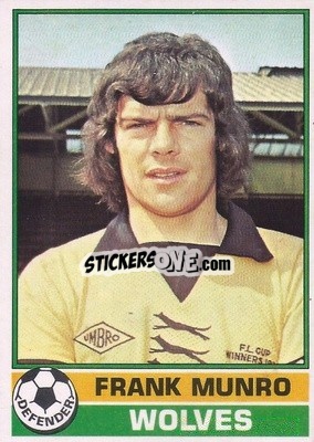 Sticker Frank Munro - Footballers 1977-1978
 - Topps