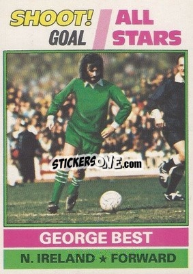 Sticker George Best  - Footballers 1977-1978
 - Topps