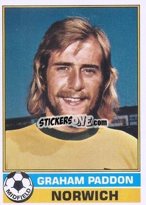 Sticker Graham Paddon - Footballers 1977-1978
 n. 63 - Topps