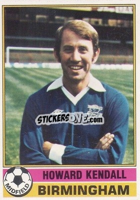Sticker Howard Kendall - Footballers 1977-1978
 - Topps