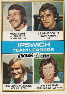 Sticker Ipswich Team Leaders - Footballers 1977-1978
 n. 108 - Topps