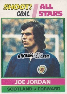 Cromo Joe Jordan  - Footballers 1977-1978
 - Topps