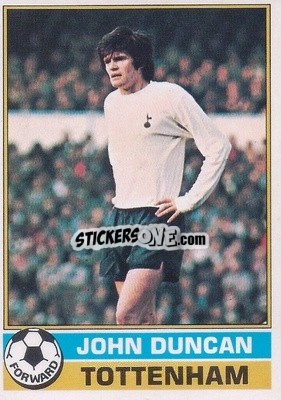 Sticker John Duncan - Footballers 1977-1978
 - Topps