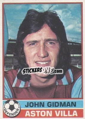 Sticker John Gidman - Footballers 1977-1978
 - Topps