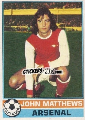 Cromo John Matthews - Footballers 1977-1978
 - Topps