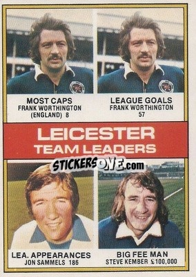 Sticker Leicester Team Leaders - Footballers 1977-1978
 - Topps