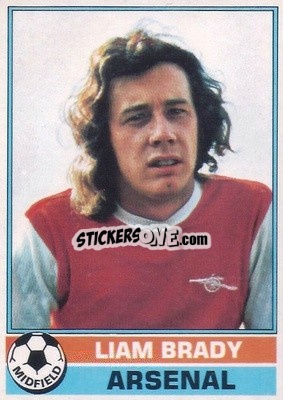 Sticker Liam Brady - Footballers 1977-1978
 n. 15 - Topps